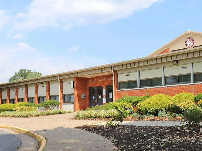West Gate Elementary School building entrance